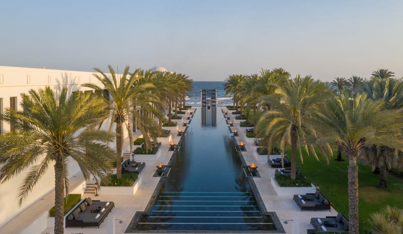 The Chedi Muscat-The Long Pool